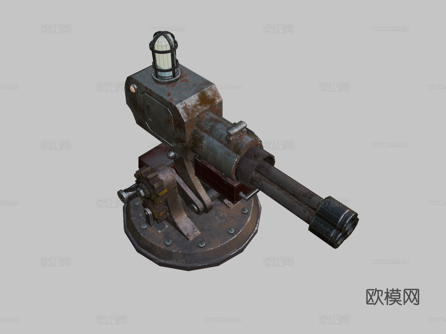 炮塔3d模型下载（渲染图2）