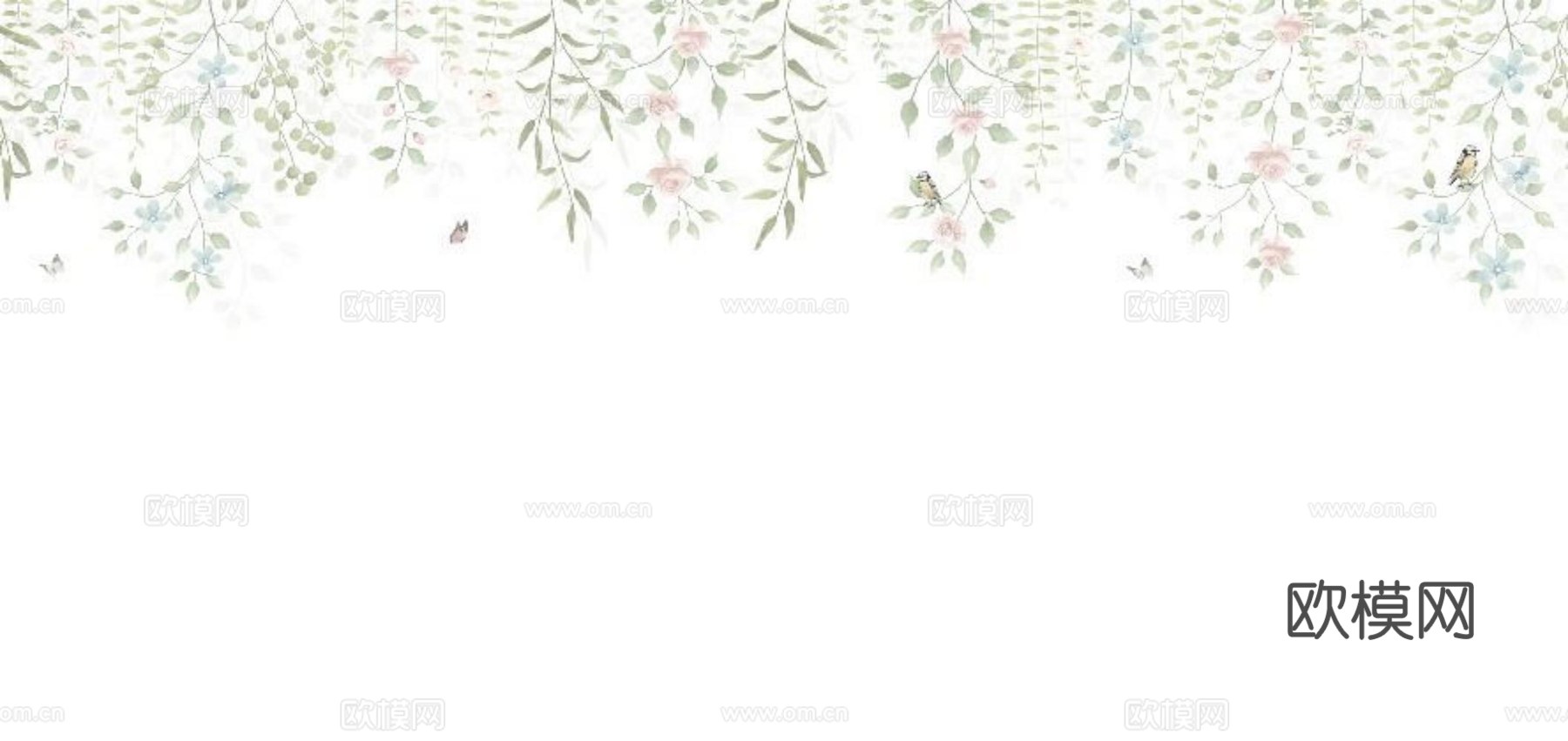 植物壁纸壁布 植物印花壁纸