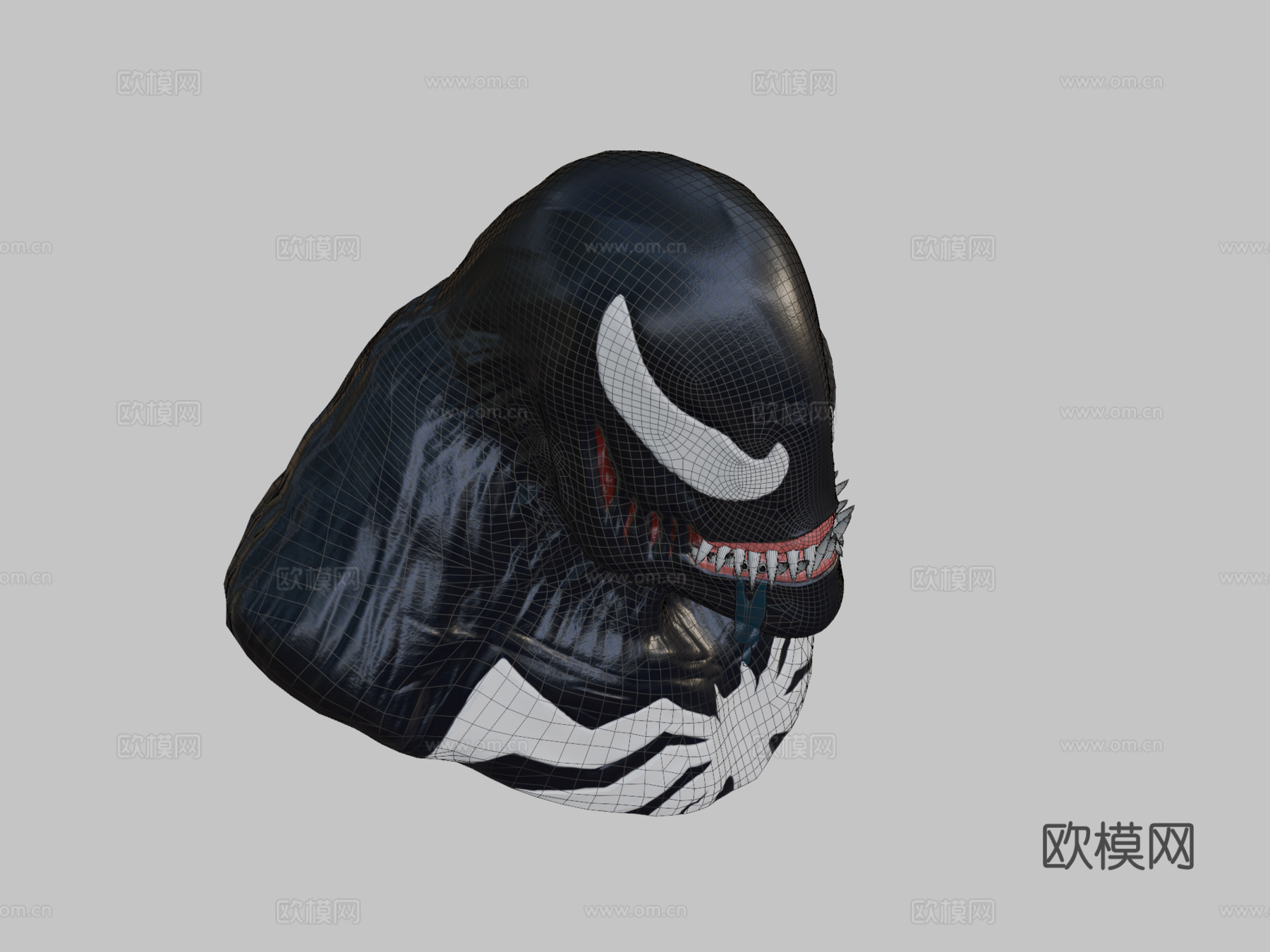 毒液胸像3d模型下载（渲染图2）