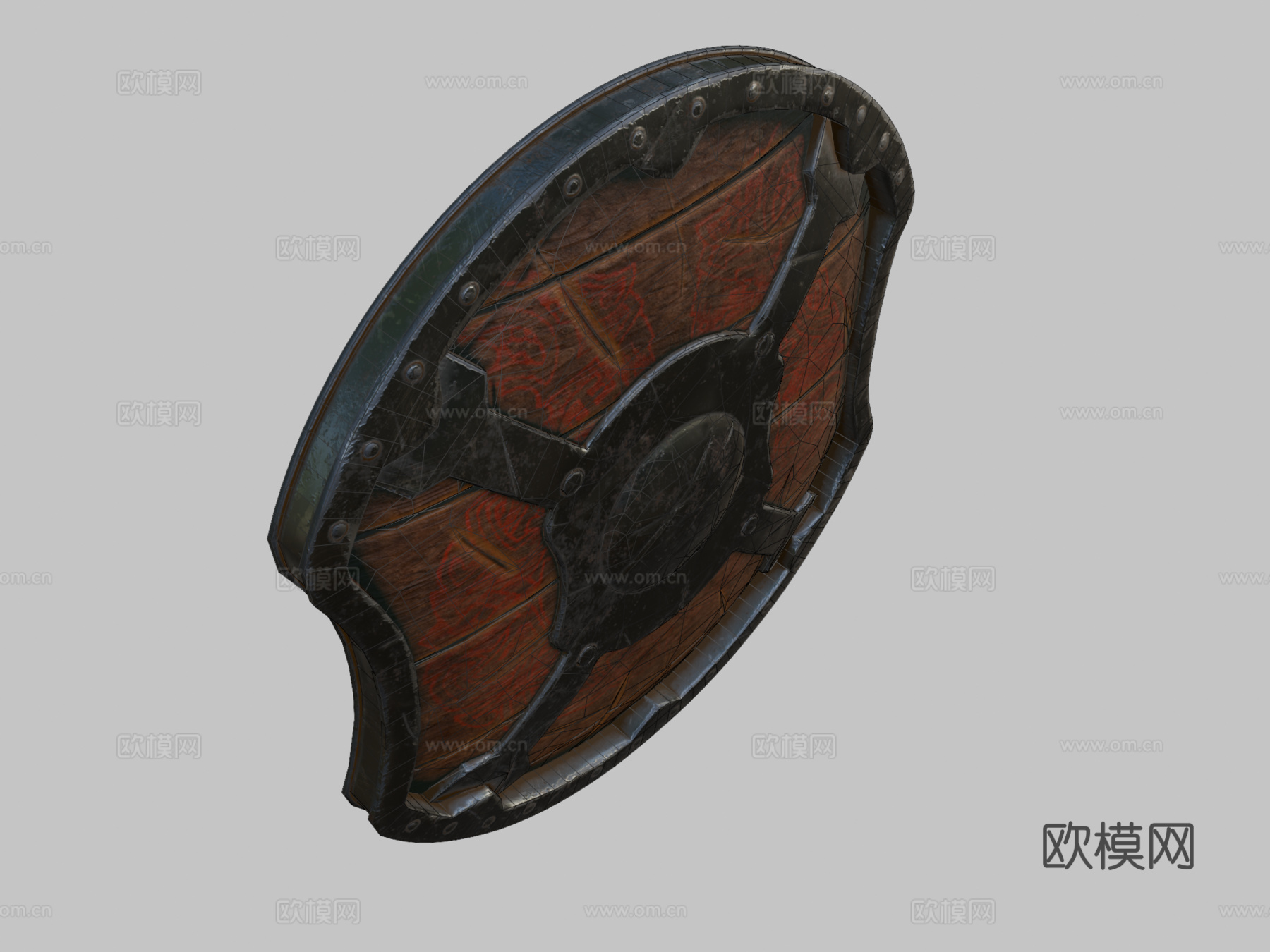 维京盾强化版3d模型下载（渲染图2）