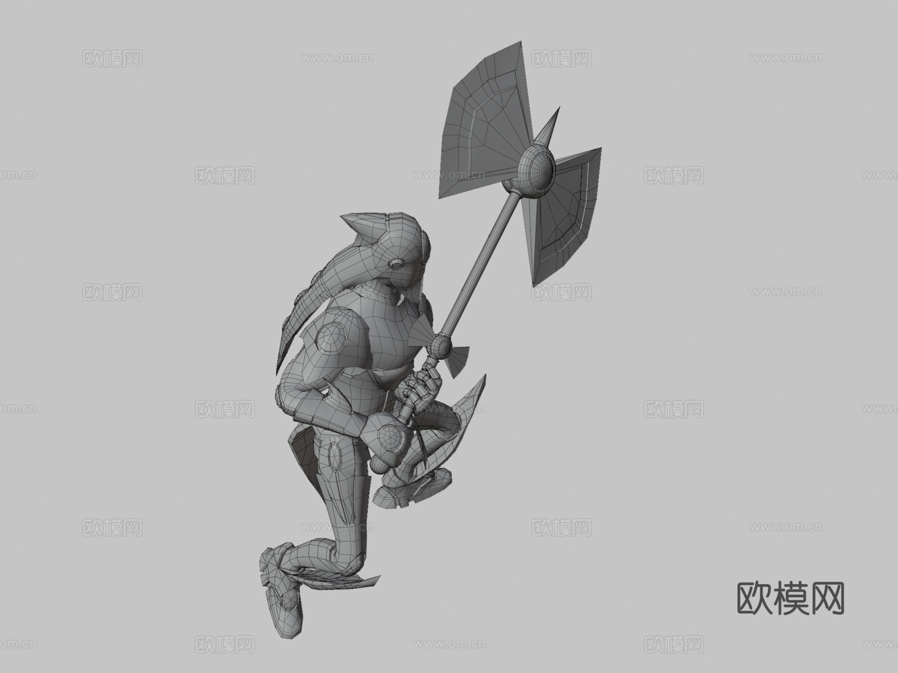 科技红色模式3d模型下载（渲染图3）