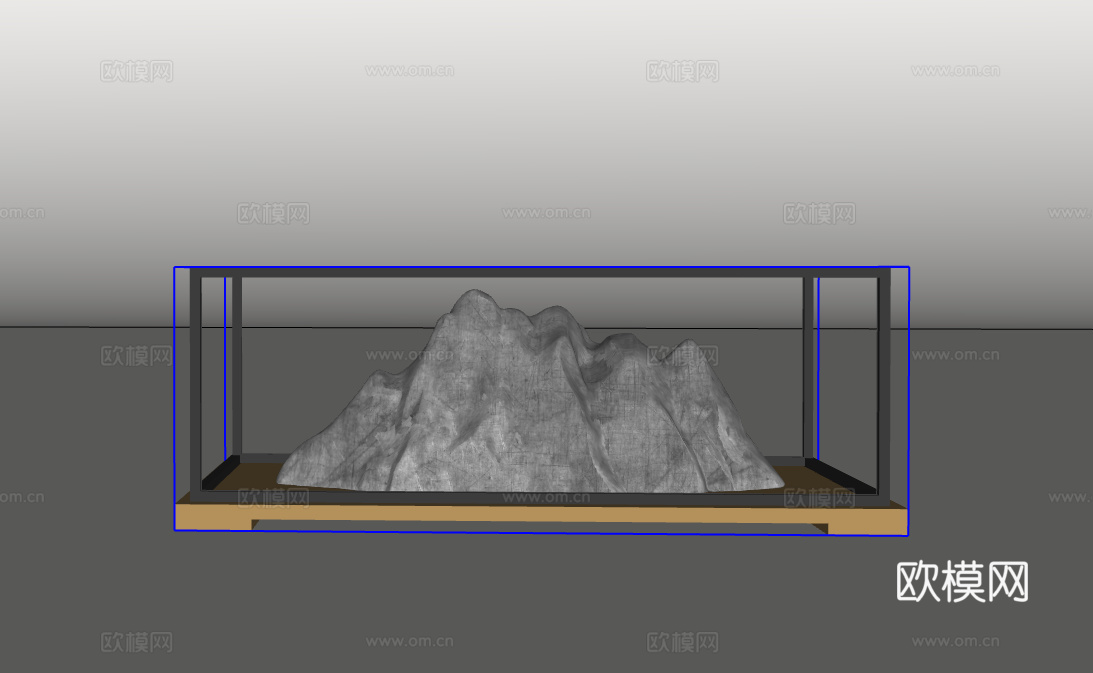 雕塑摆件su模型下载（渲染图2）