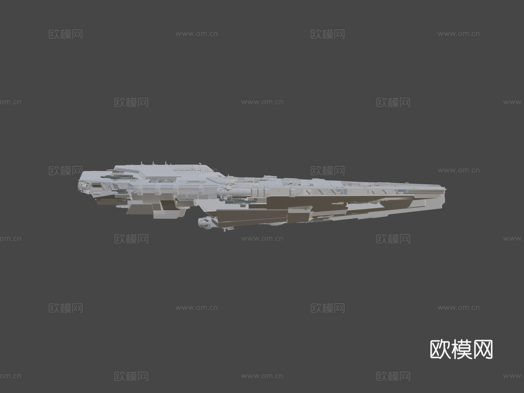 无畏级中型驱逐舰3d模型下载（渲染图7）
