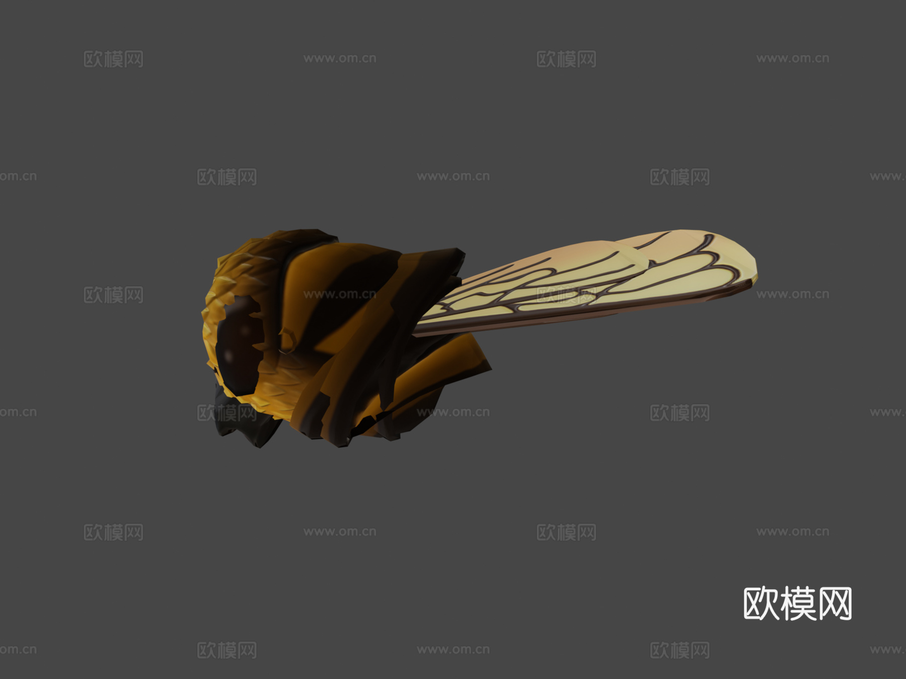 风格化工蜂3d模型下载（渲染图5）