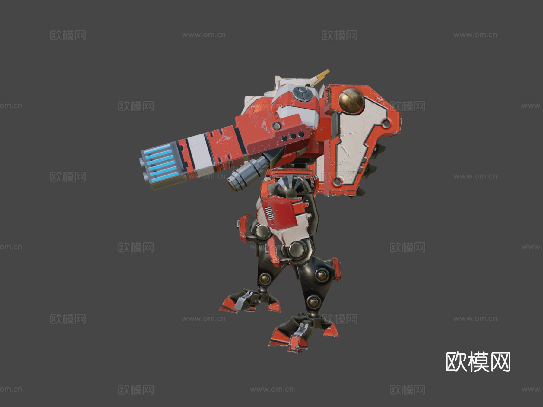 钛族危机装甲3d模型下载（渲染图7）