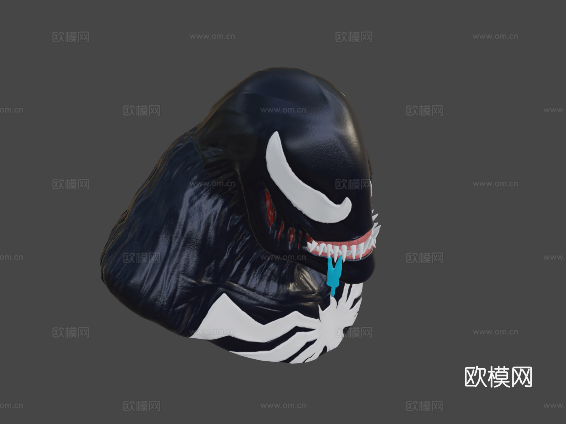 毒液胸像3d模型下载（渲染图7）