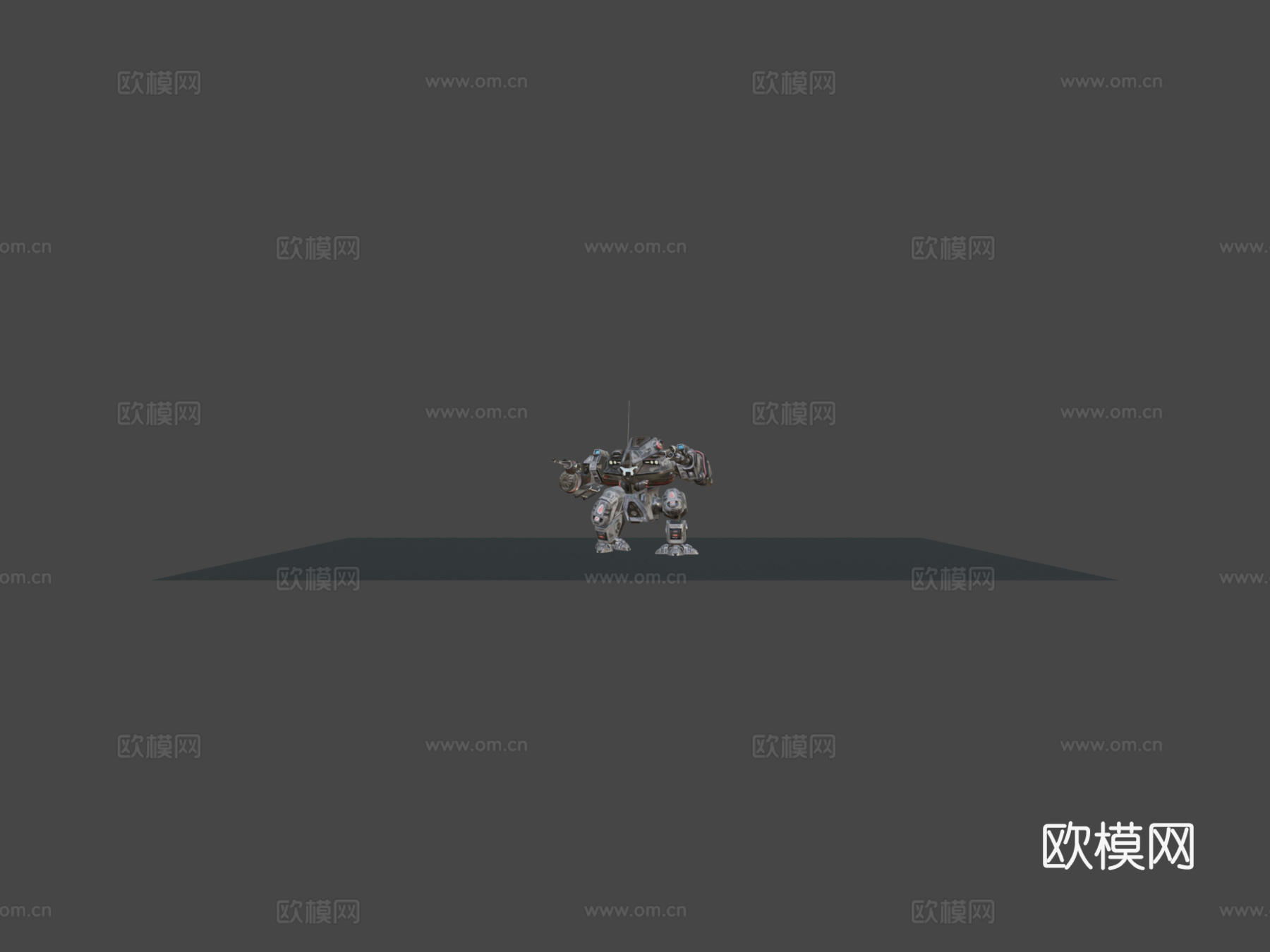 战斗机甲3d模型下载（渲染图7）