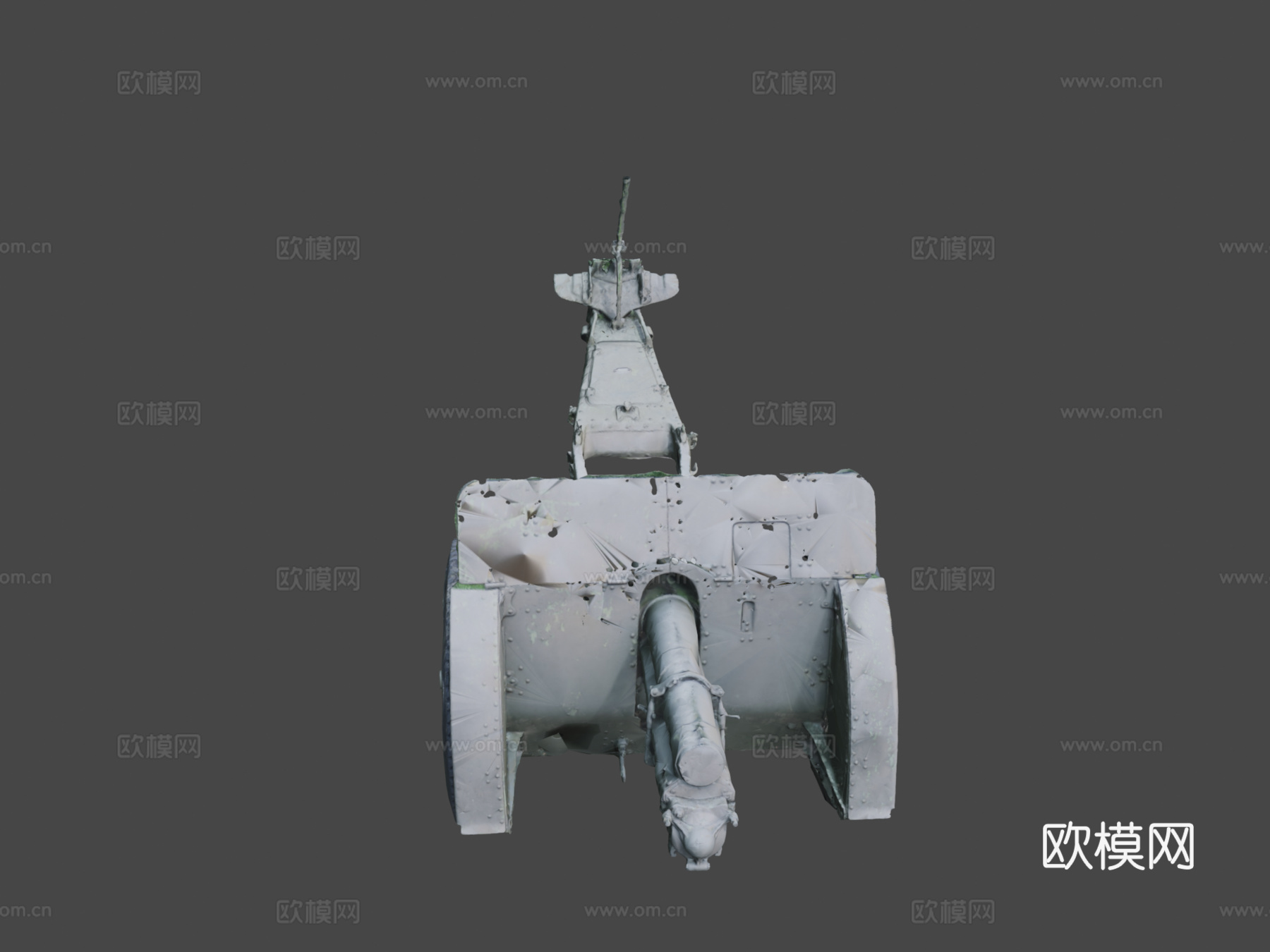 加农炮100 H7143d模型下载（渲染图7）