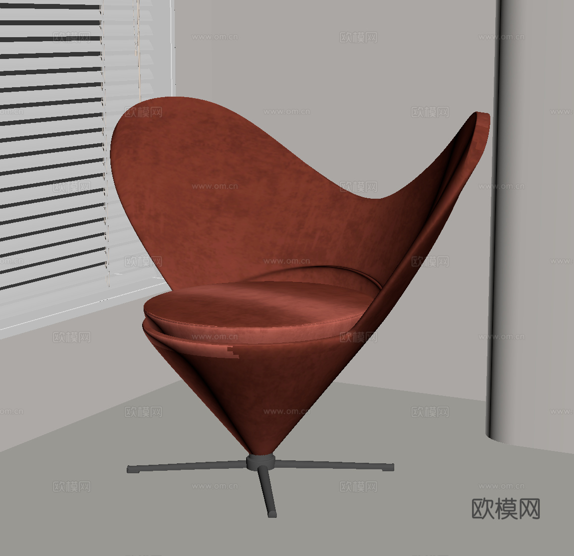 现代休闲椅su模型