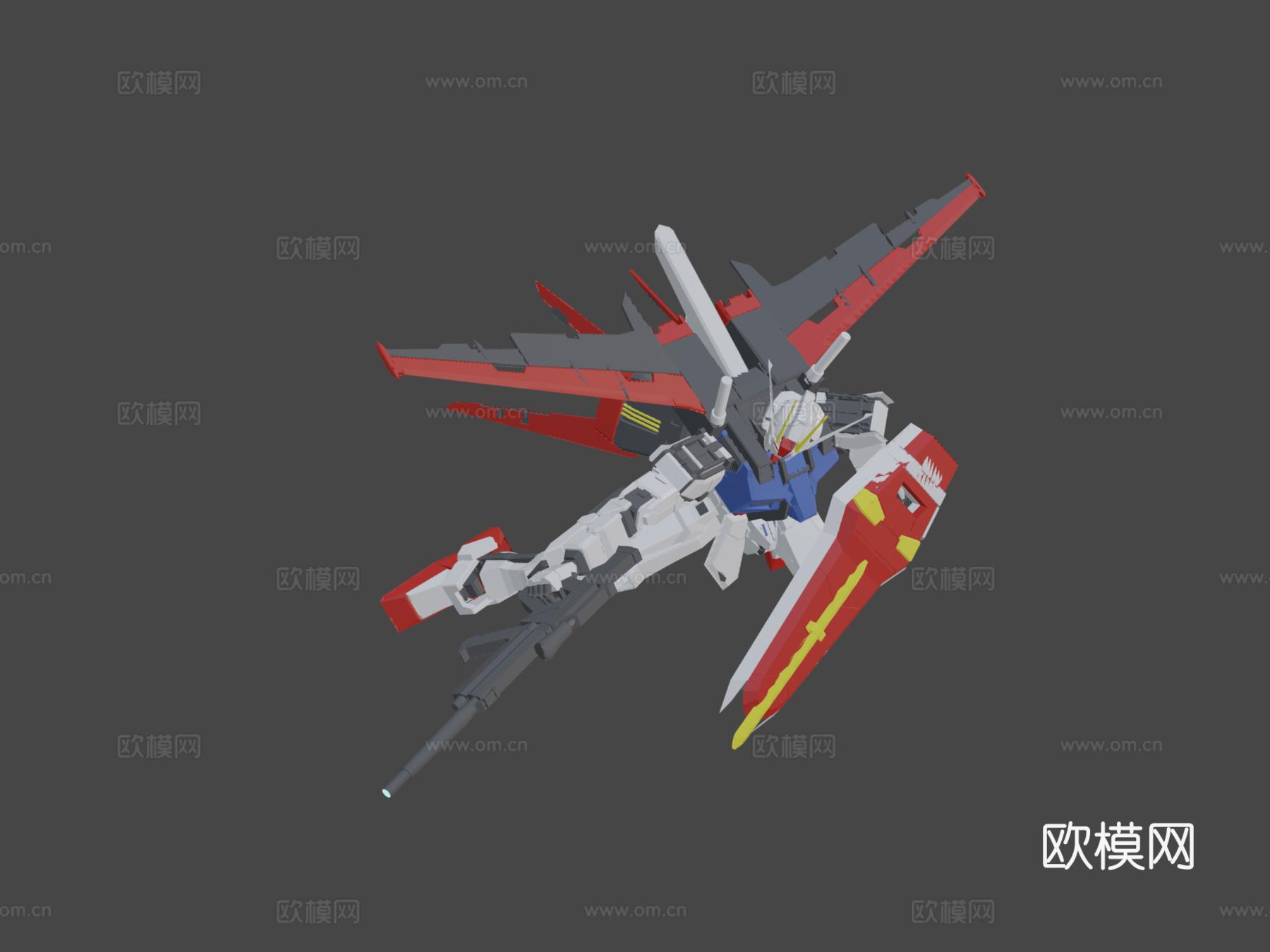 强袭高达3d模型下载（渲染图8）