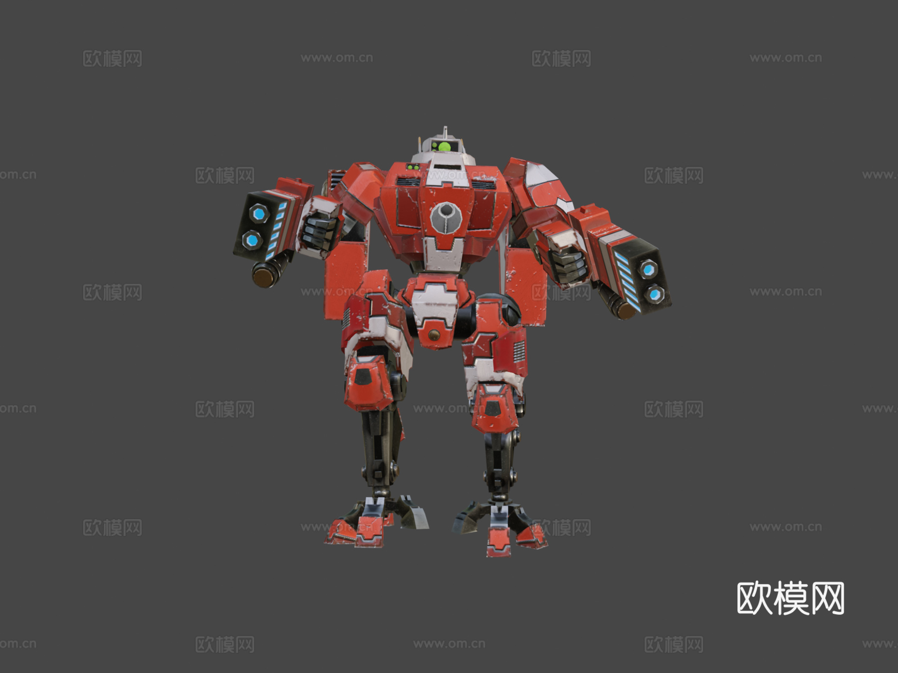 钛族危机装甲3d模型下载（渲染图8）