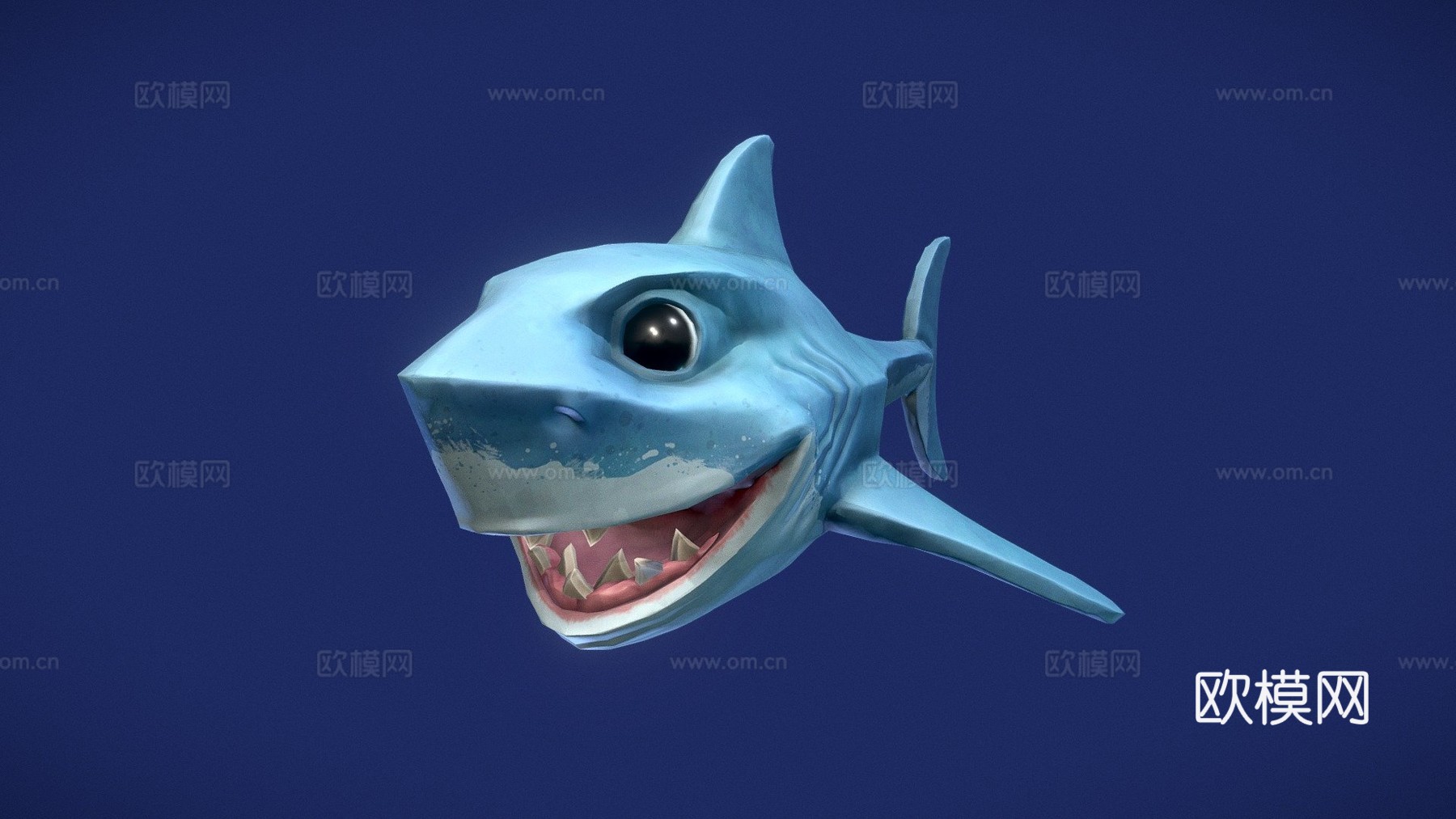鲨鱼芬恩3d模型下载（渲染图1）
