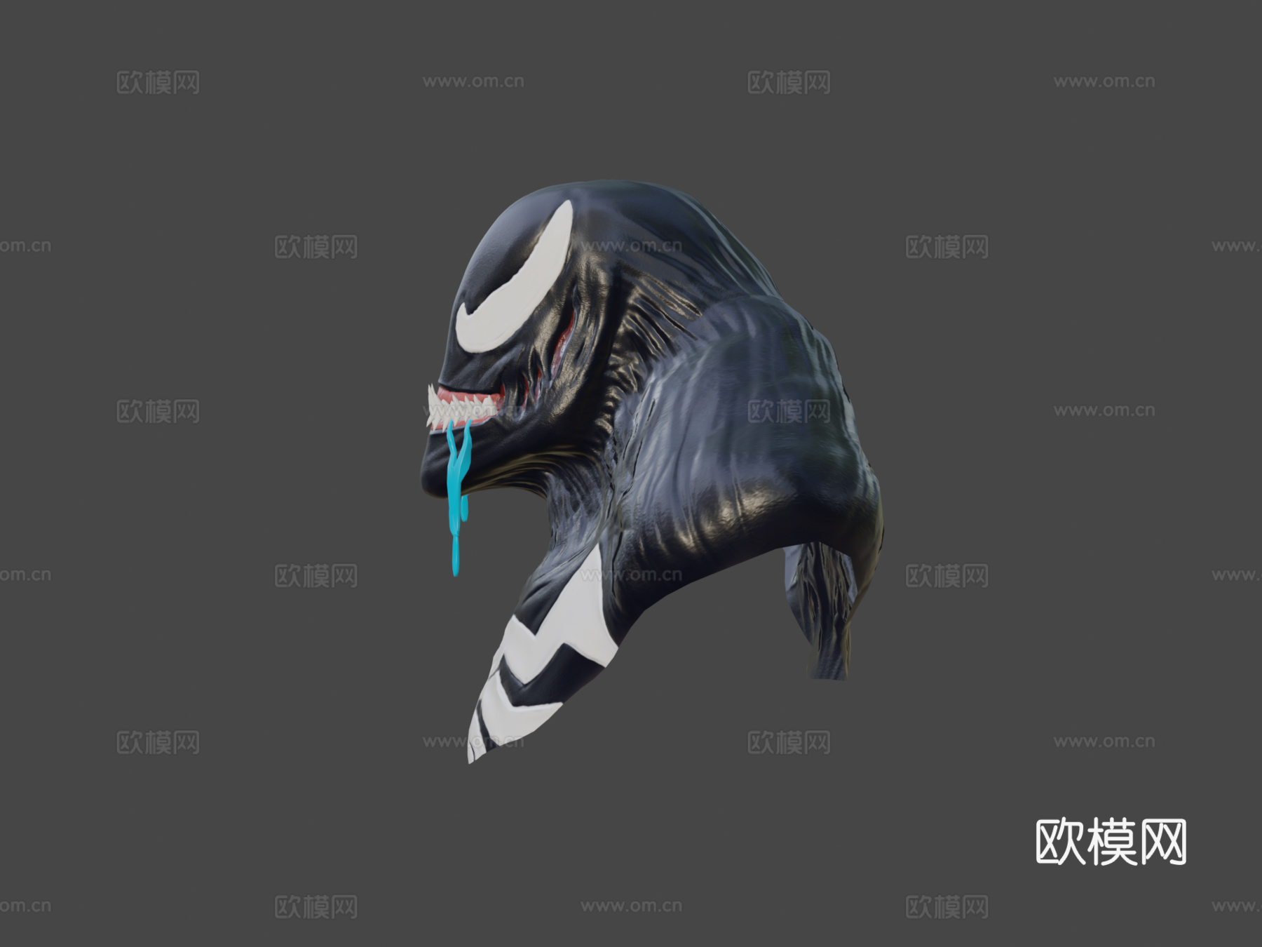 毒液胸像3d模型下载（渲染图6）