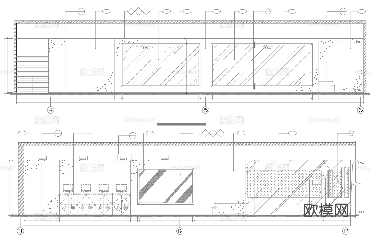 4S汽车服务中心 最新全套施工图合集cad施工图