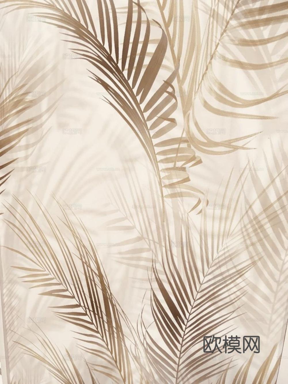 植物壁纸壁布 植物印花壁纸