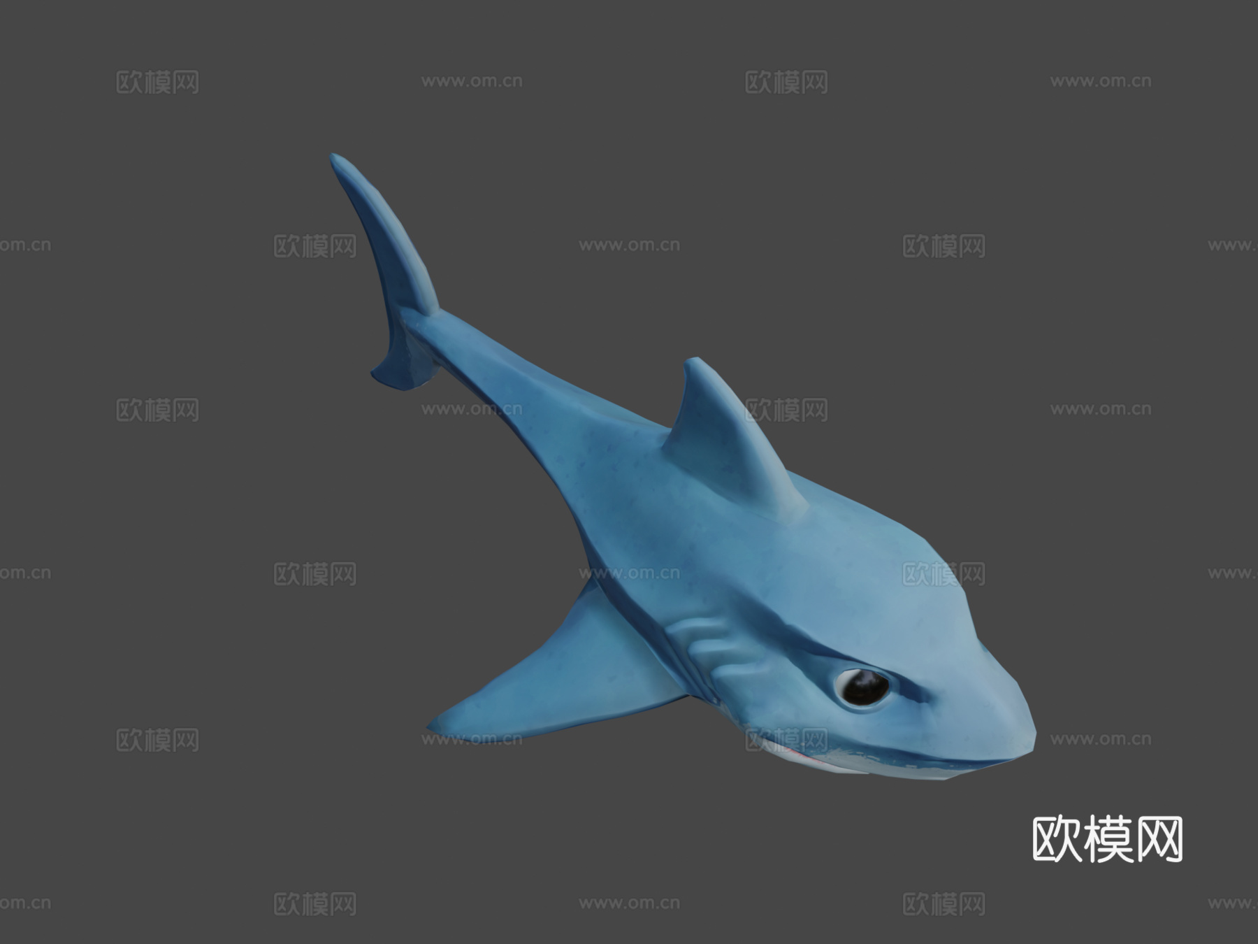 鲨鱼芬恩3d模型下载（渲染图5）