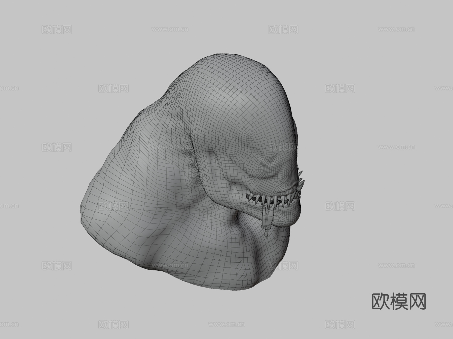 毒液胸像3d模型下载（渲染图3）