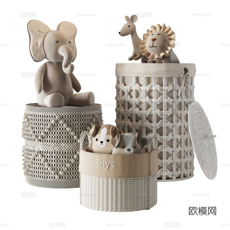 儿童房装饰1593d模型下载