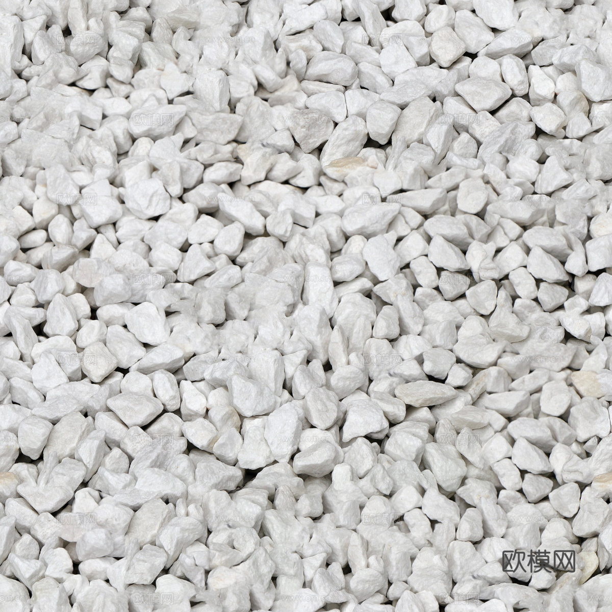 白色碎石砾石3