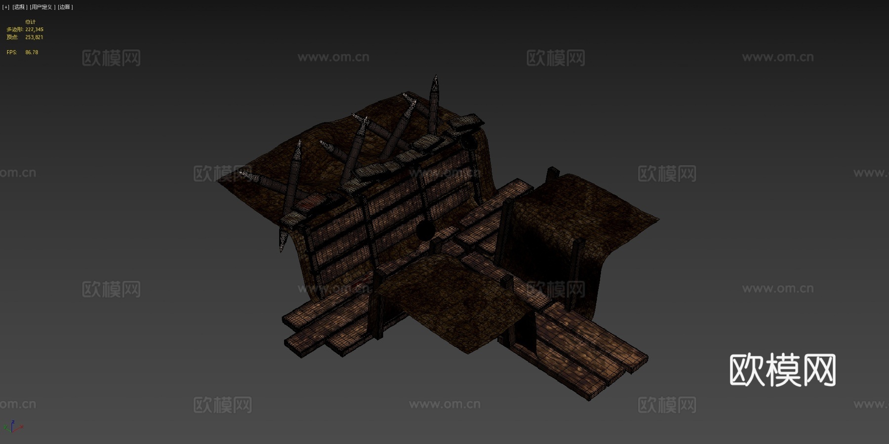 一战战壕微缩场景3d模型下载（渲染图4）