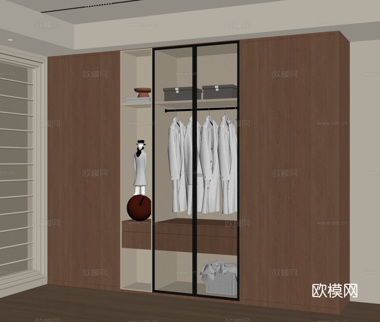 中古衣柜su模型