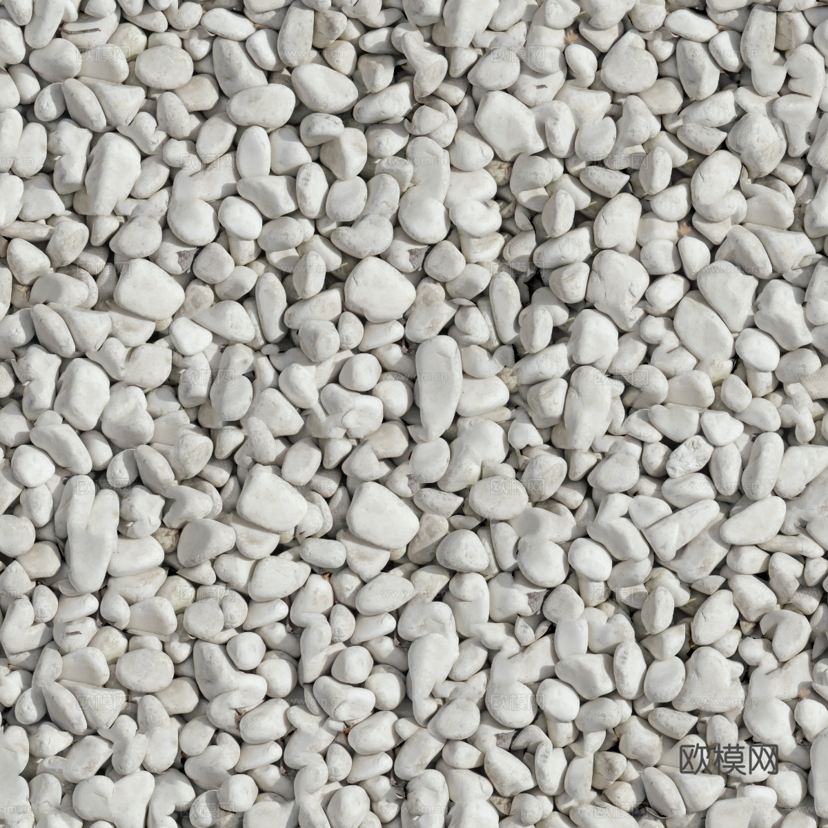 白色鹅卵石贴图2