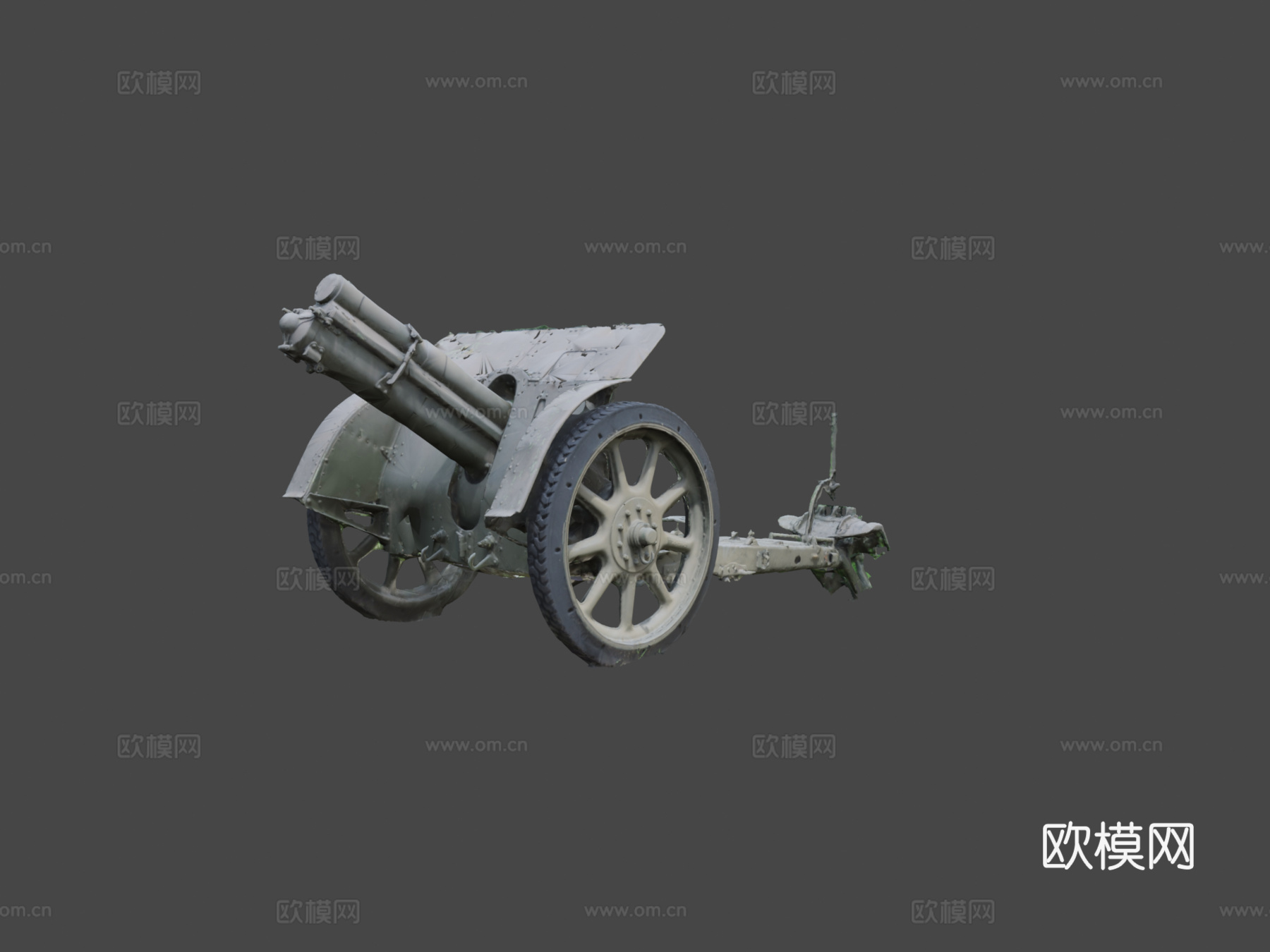 加农炮100 H7143d模型下载（渲染图8）