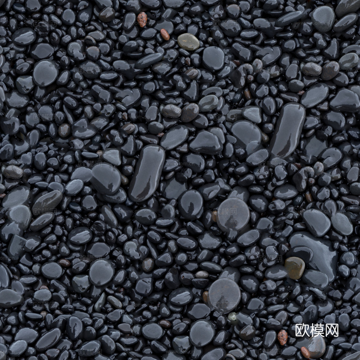 黑色鹅卵石贴图25
