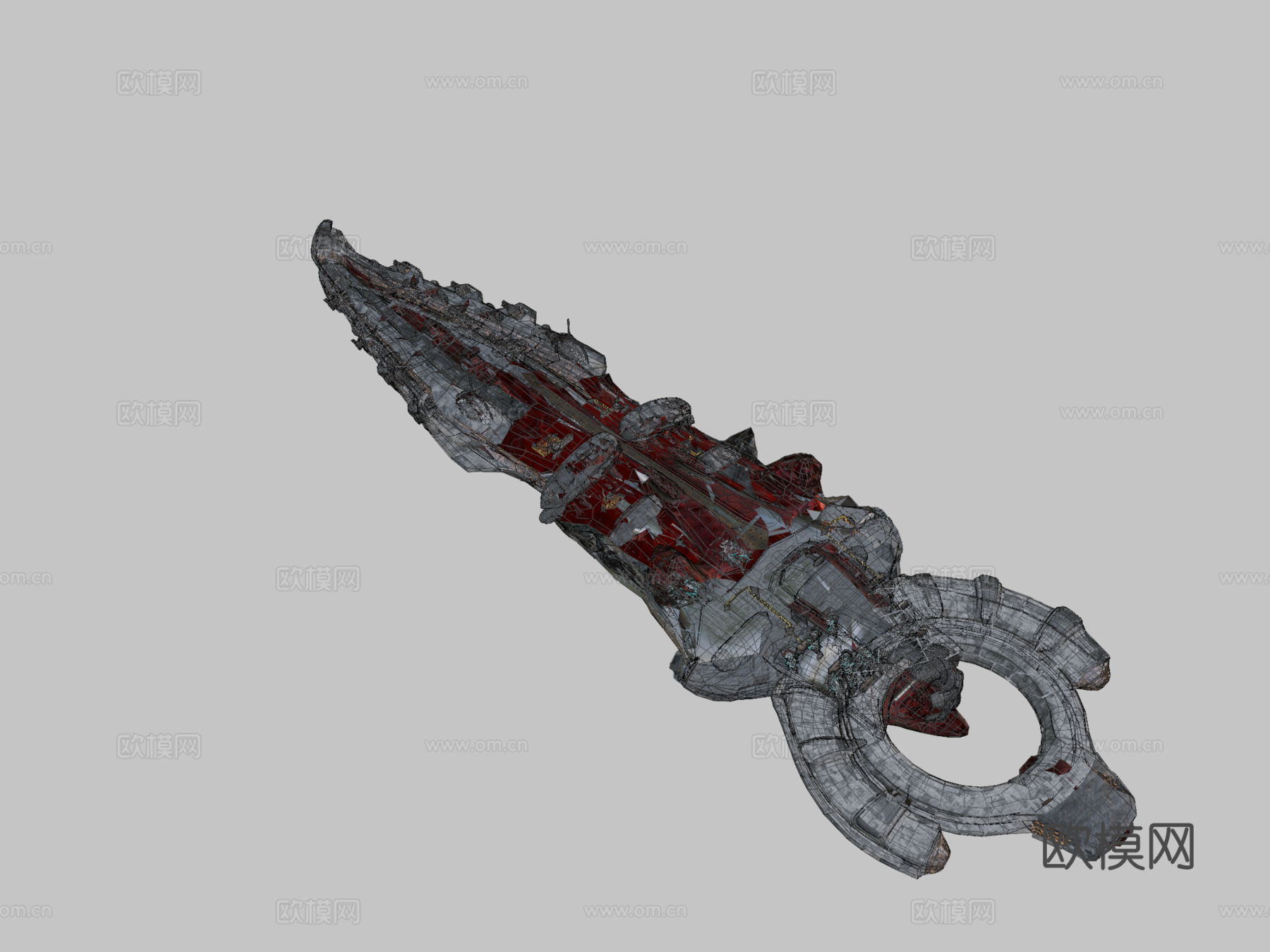 太空船3d模型下载（渲染图2）