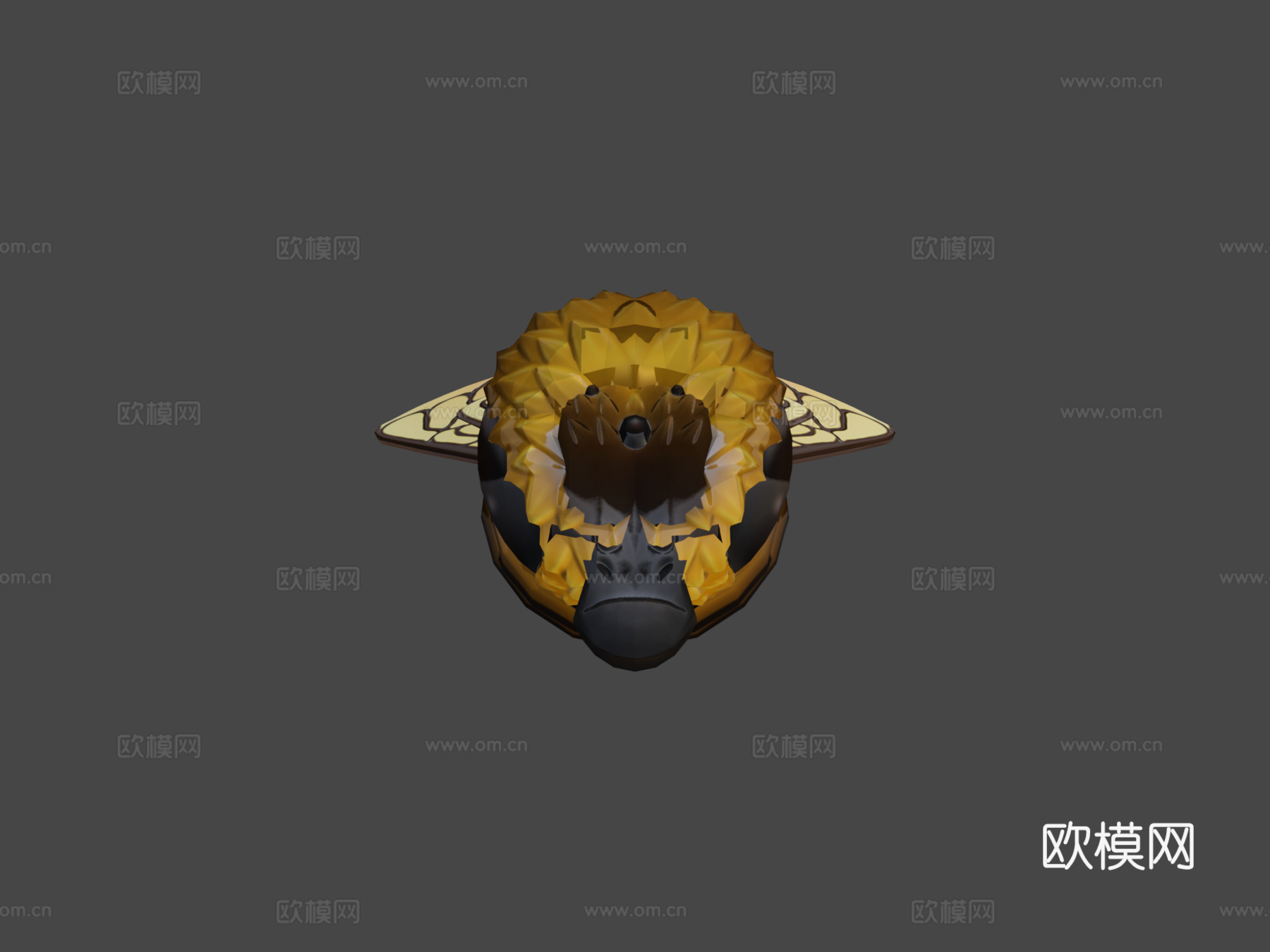 风格化工蜂3d模型下载（渲染图6）