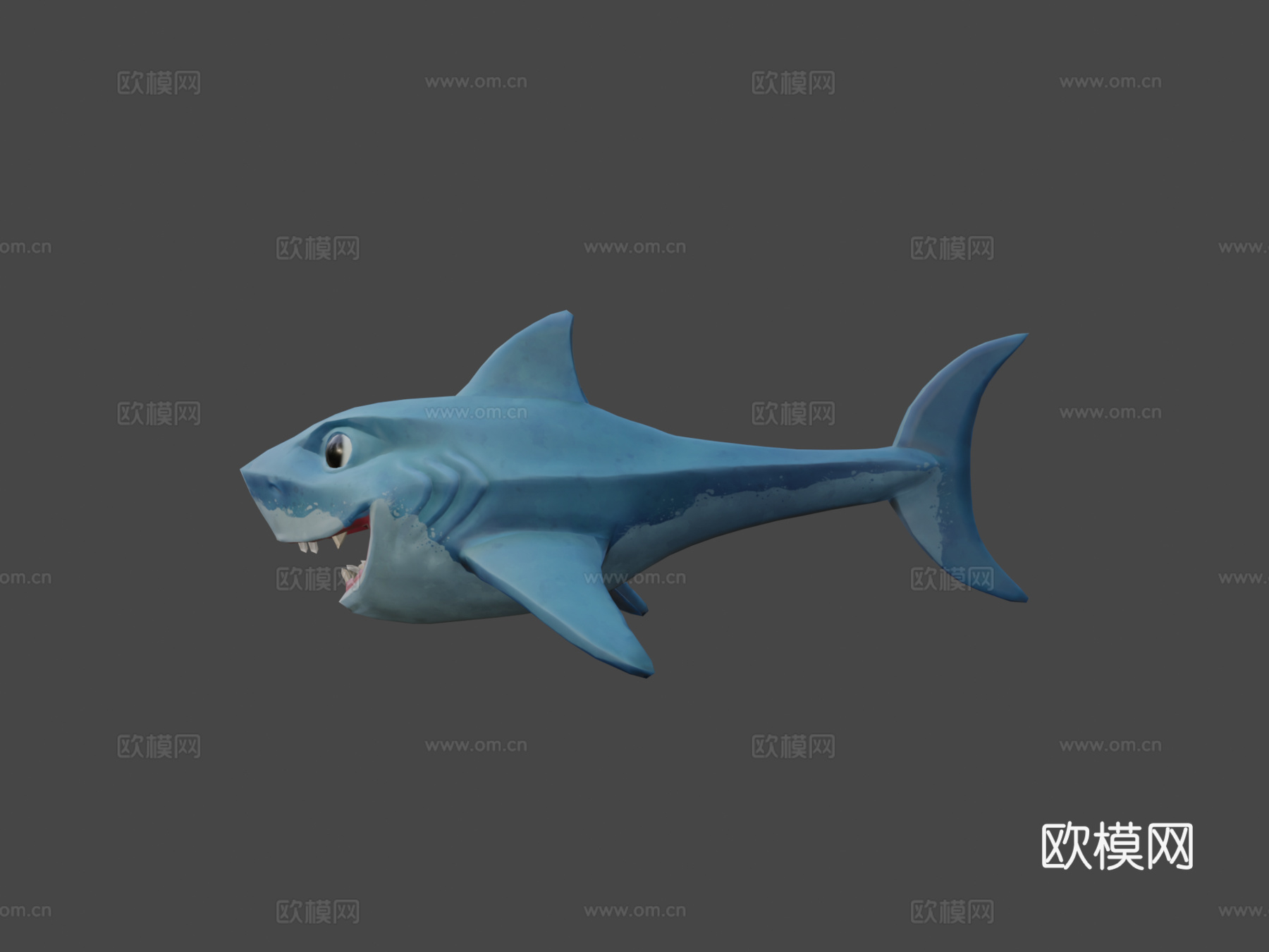 鲨鱼芬恩3d模型下载（渲染图7）