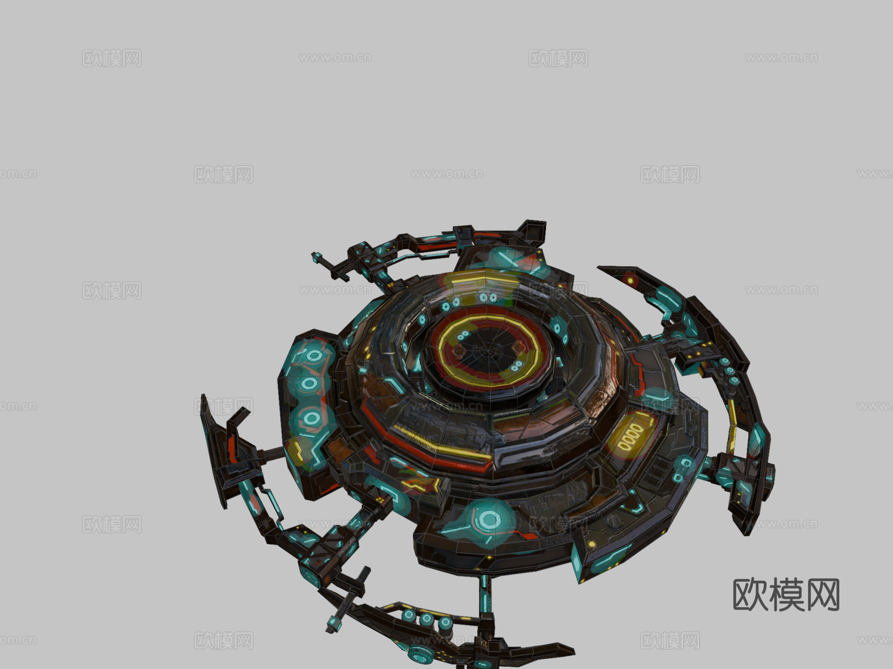 炮塔模块Exorium3d模型下载（渲染图2）