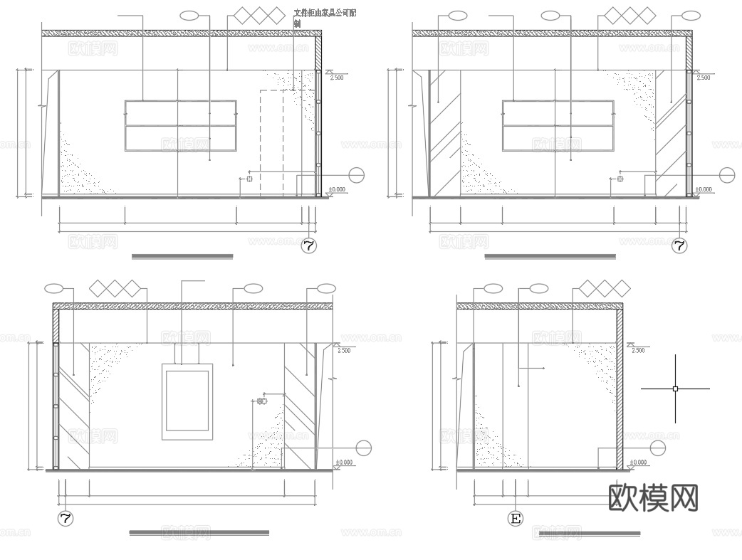 4S汽车服务中心 最新全套施工图合集cad施工图