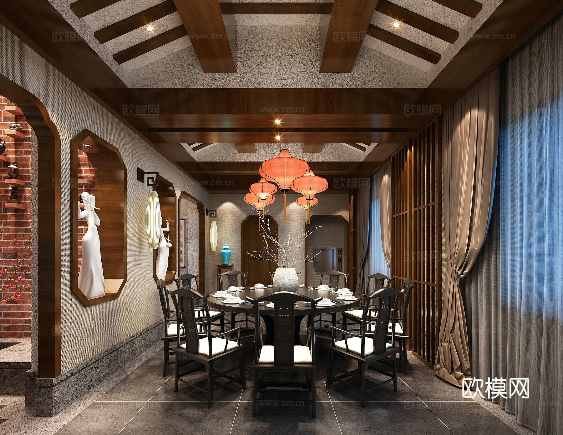 禅意茶楼 最新全套施工图合集cad施工图