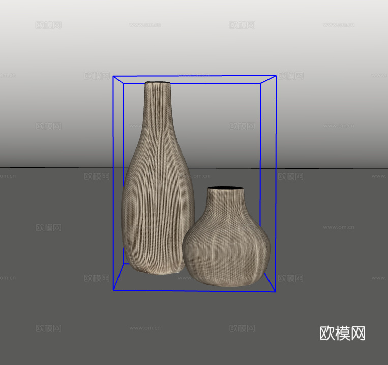 瓶子摆件su模型