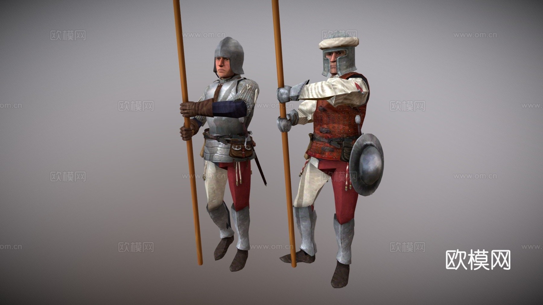意大利专业长矛升级版3d模型下载（渲染图1）