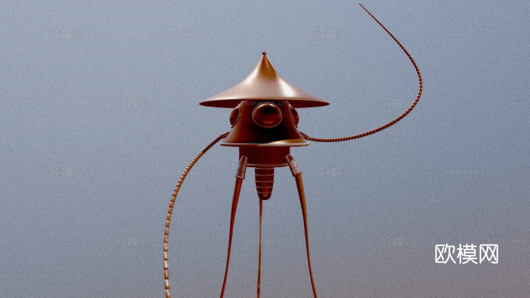 三脚架世界大战3d模型下载（渲染图1）