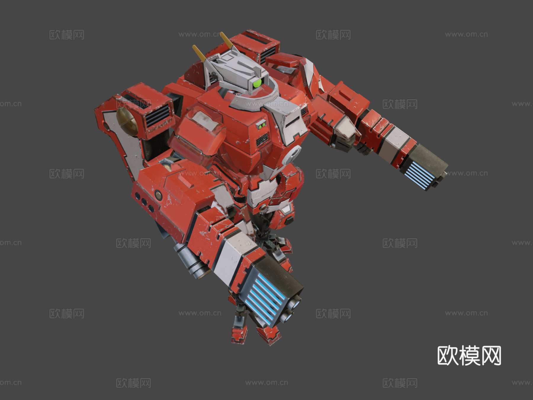 钛族危机装甲3d模型下载（渲染图6）