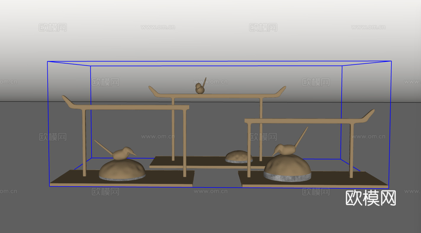 雕塑摆件su模型