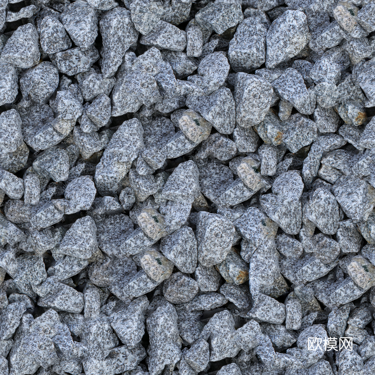 灰色碎石砾石3