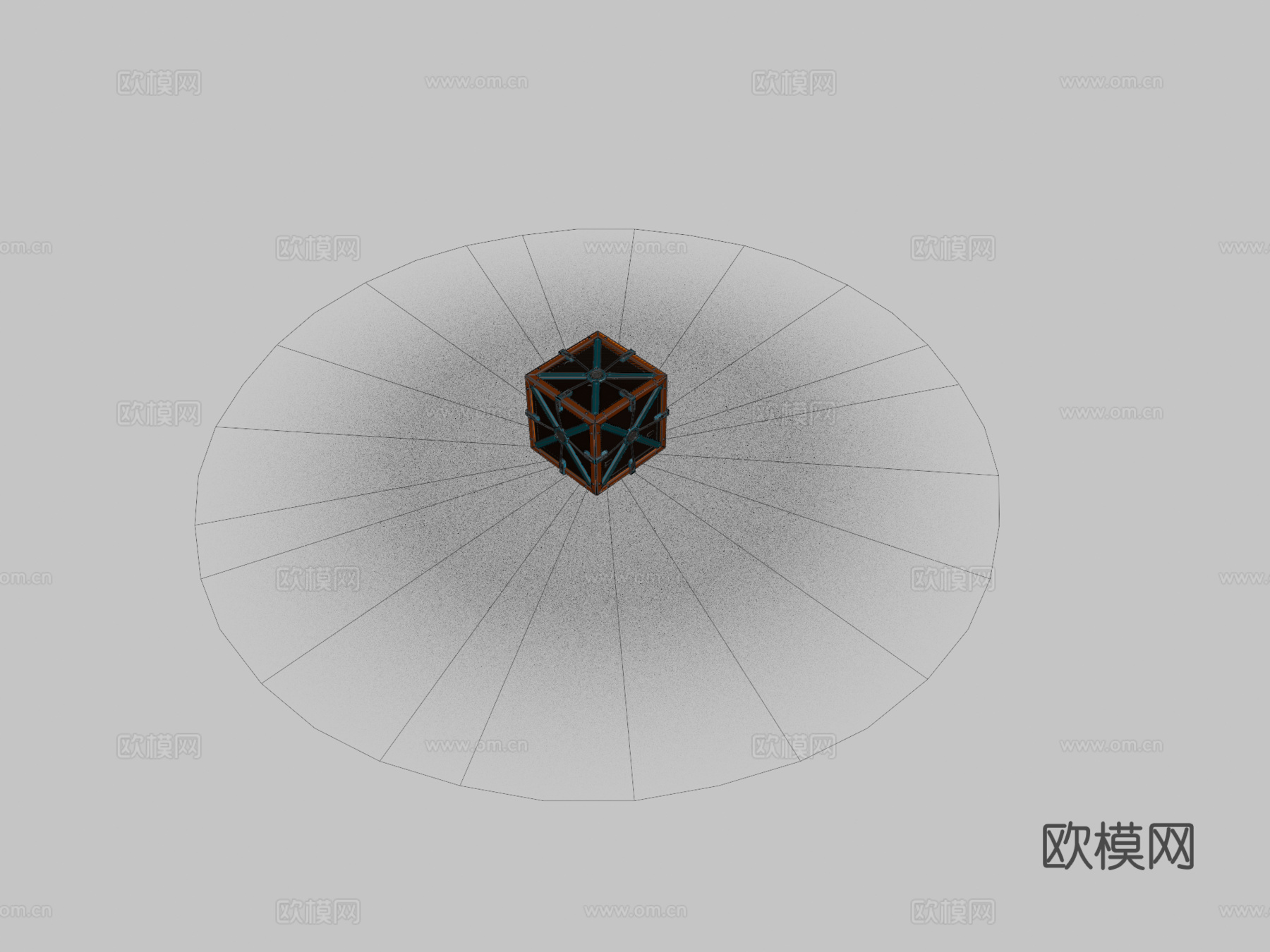 立方体机器人3d模型下载（渲染图2）