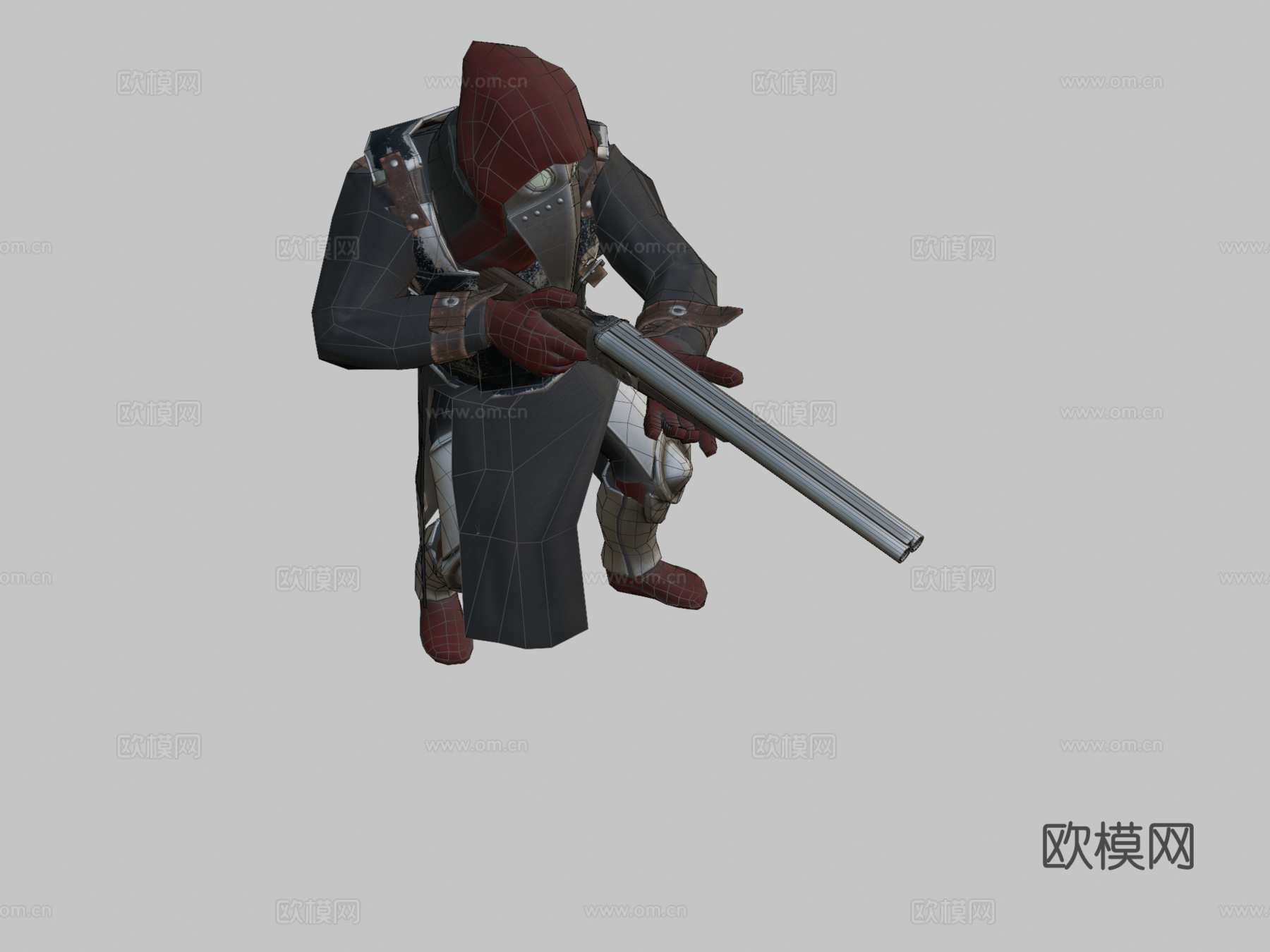 第六军团冲锋队员3d模型下载（渲染图2）