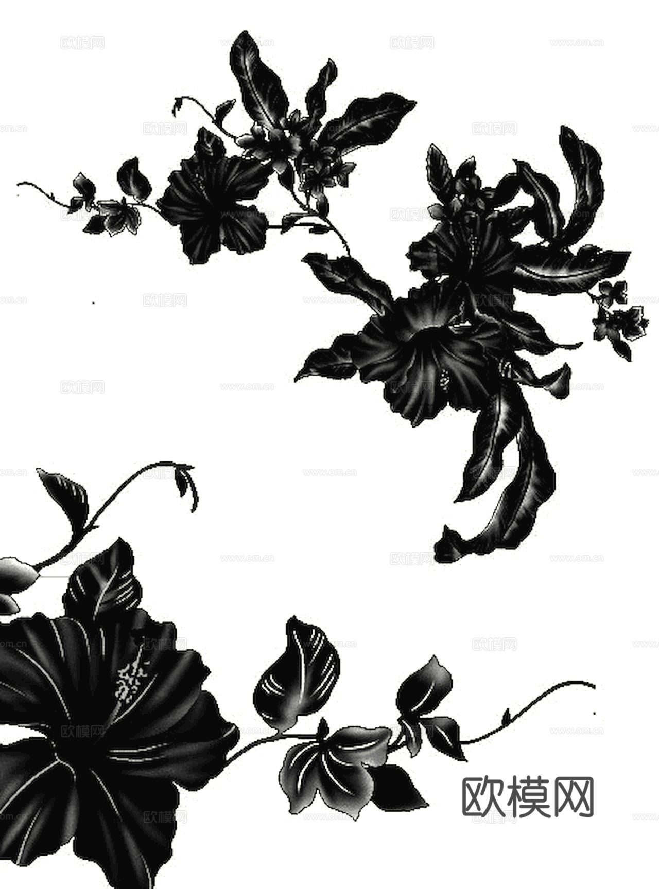 黑白遮罩通道黑白凹凸高光遮罩线条花纹纹理水泥做旧脏旧墙面下载