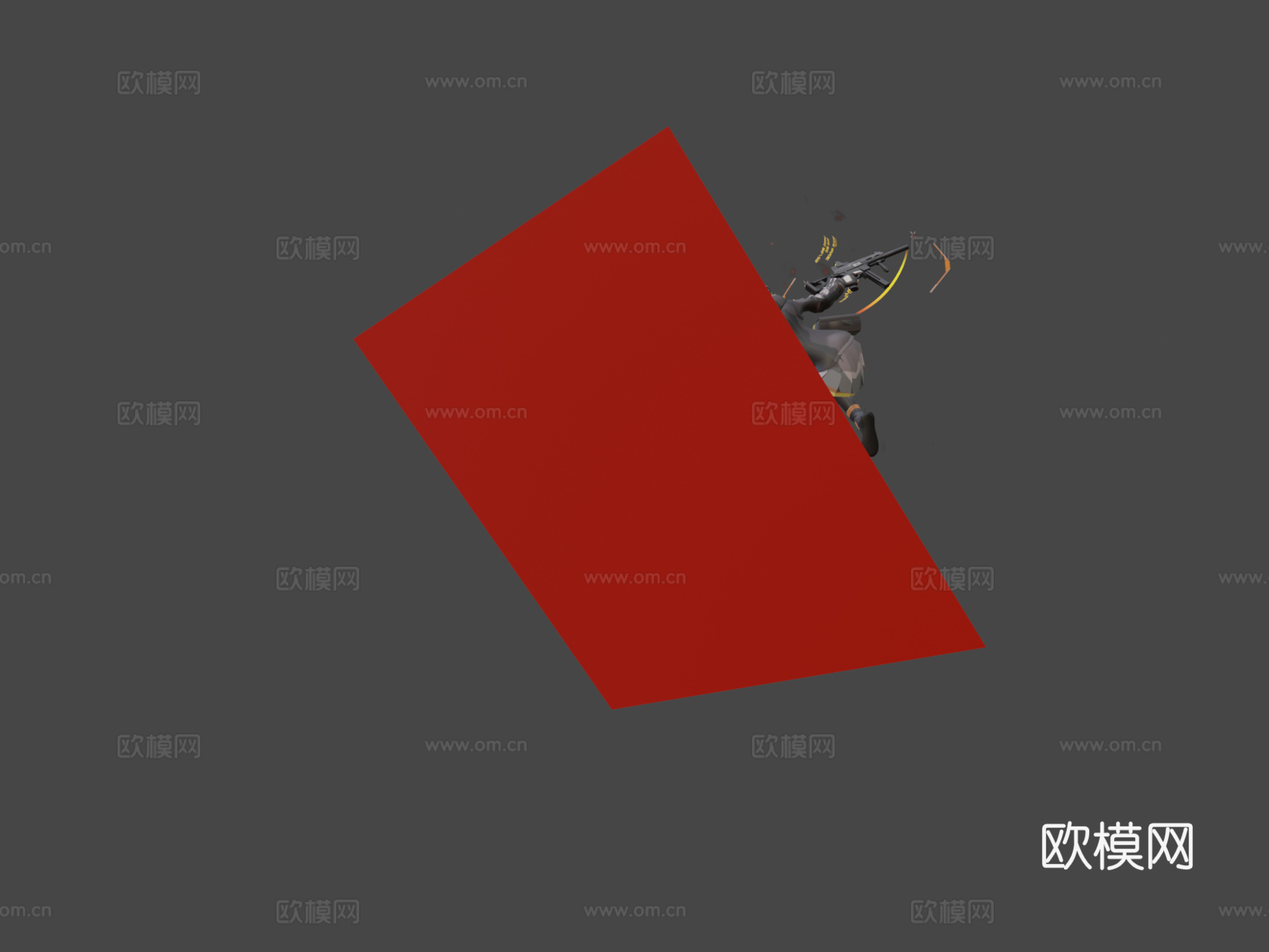 UMP45少女前线3d模型下载（渲染图7）