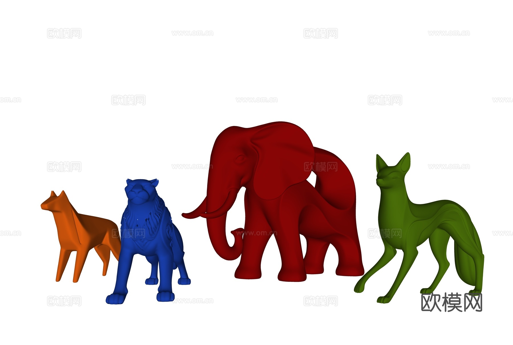 现代雕塑 景观雕塑 动物雕塑 大象雕塑 雕塑摆件 金属雕塑摆su模型