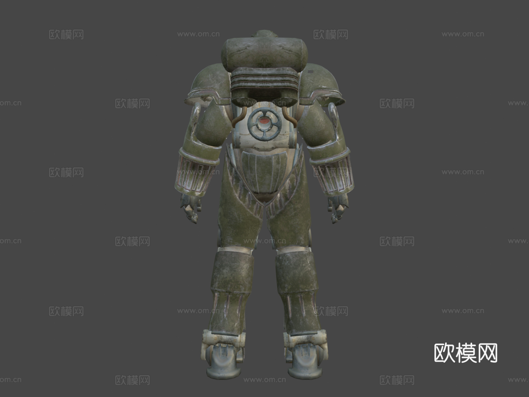 辐射T47空军动力装甲3d模型下载（渲染图7）