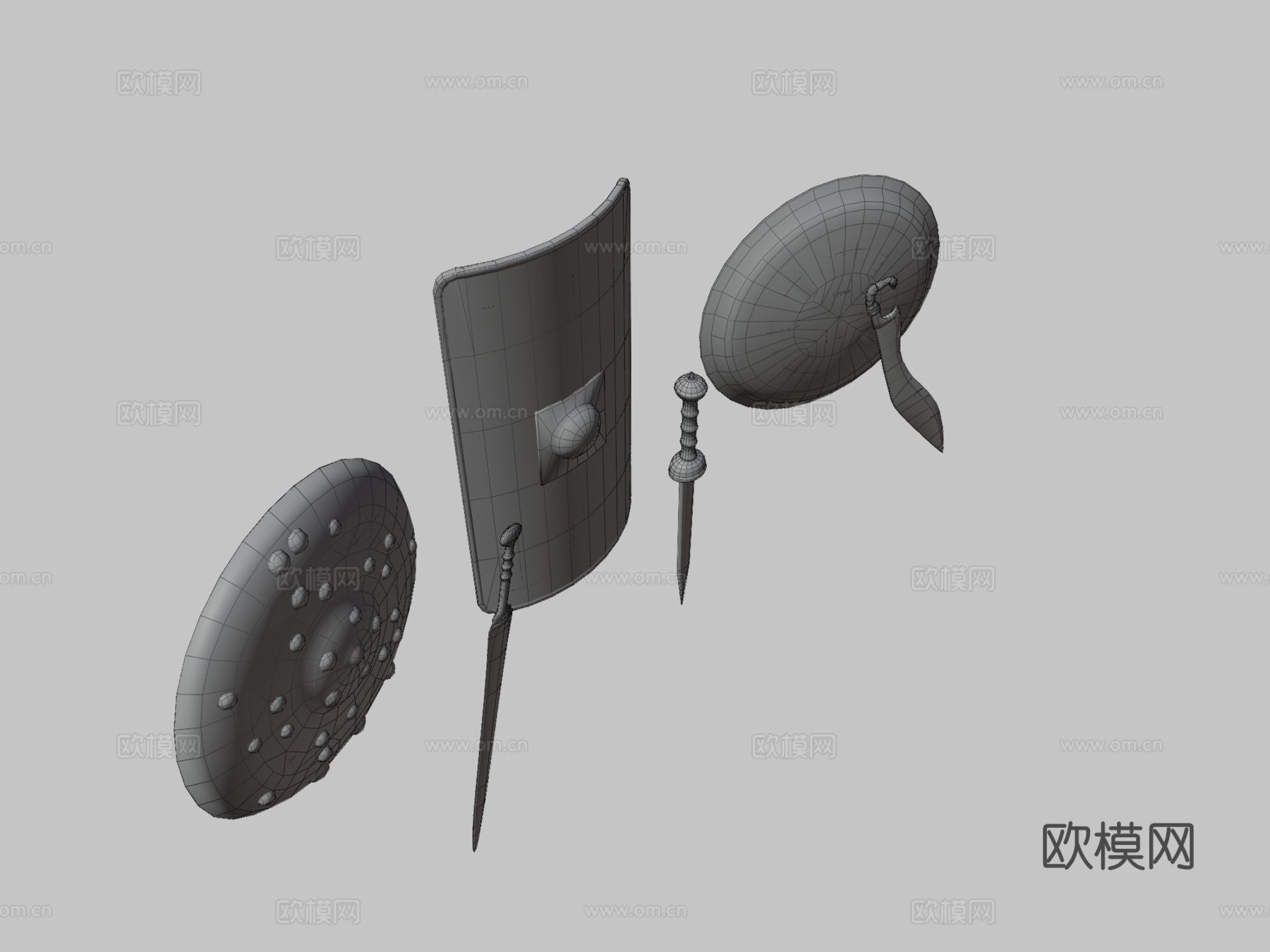 极乐之旅武器套装3d模型3d模型下载（渲染图3）