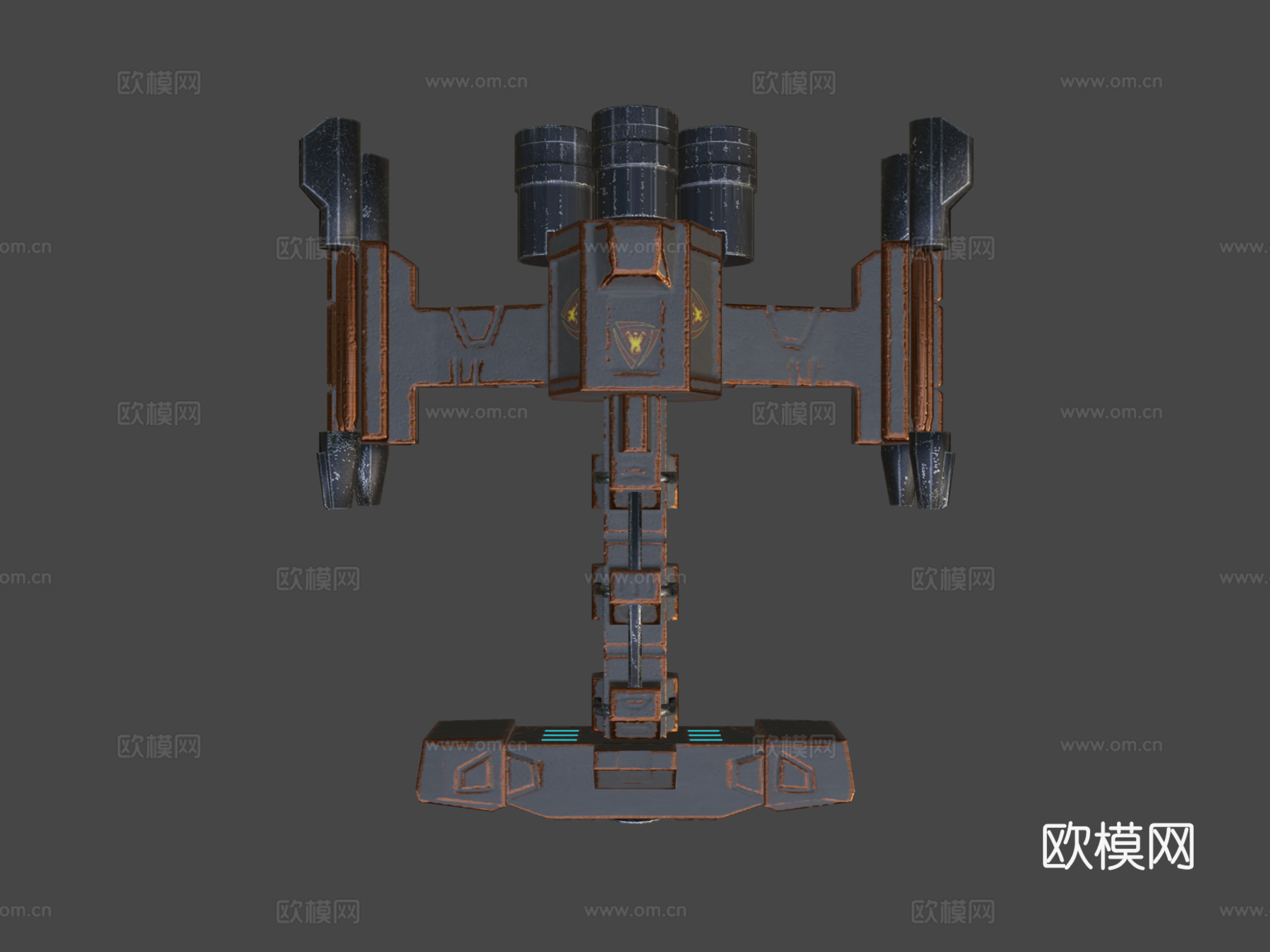 战列巡洋舰运行中3d模型下载（渲染图8）
