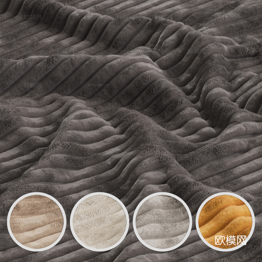 天鹅绒疗愈系列3d模型下载