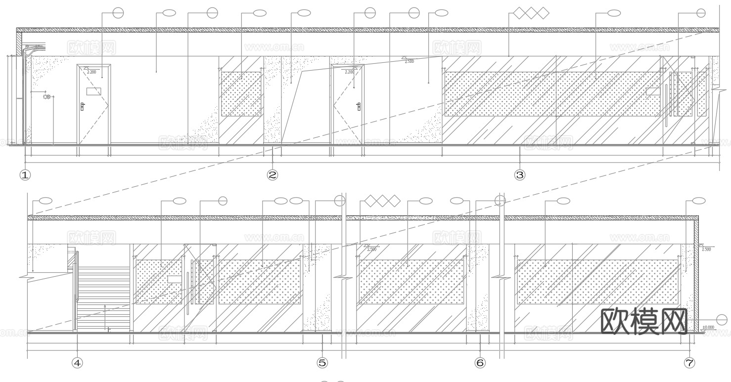 4S汽车服务中心 最新全套施工图合集cad施工图